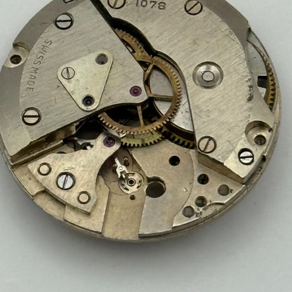 Larex Cal 1078 Watch Movement Manual Wind Vintage Swiss Parts Repair 23.6mm