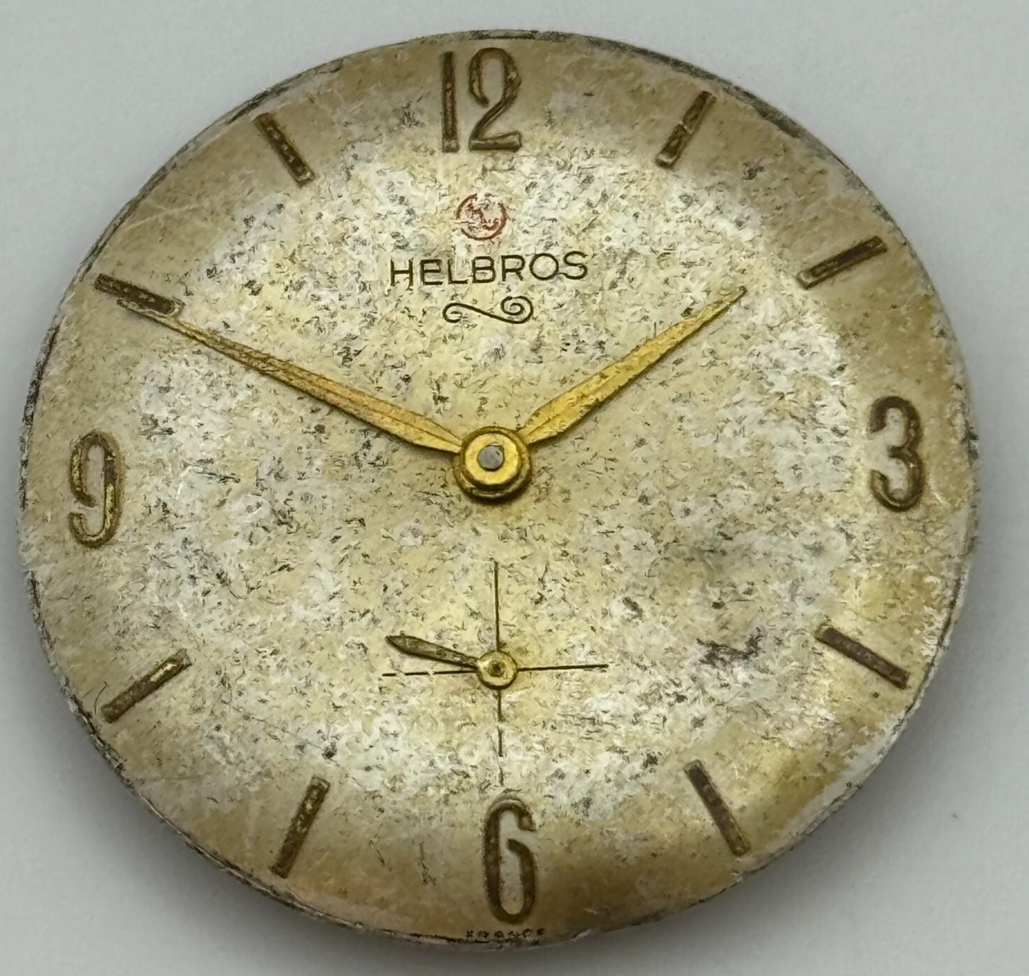 25.9mm Helbros PS32 Manual Wind Swiss 7 Jewels Watch Movement Vintage PARTS