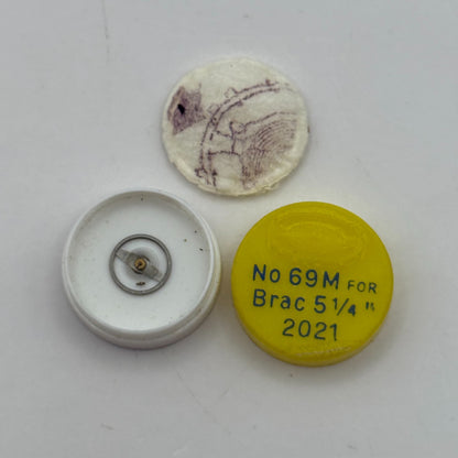 Brac 2021 Balance Wheel Complete And Spring 5 1/4''' 69 M Watch Movement Parts