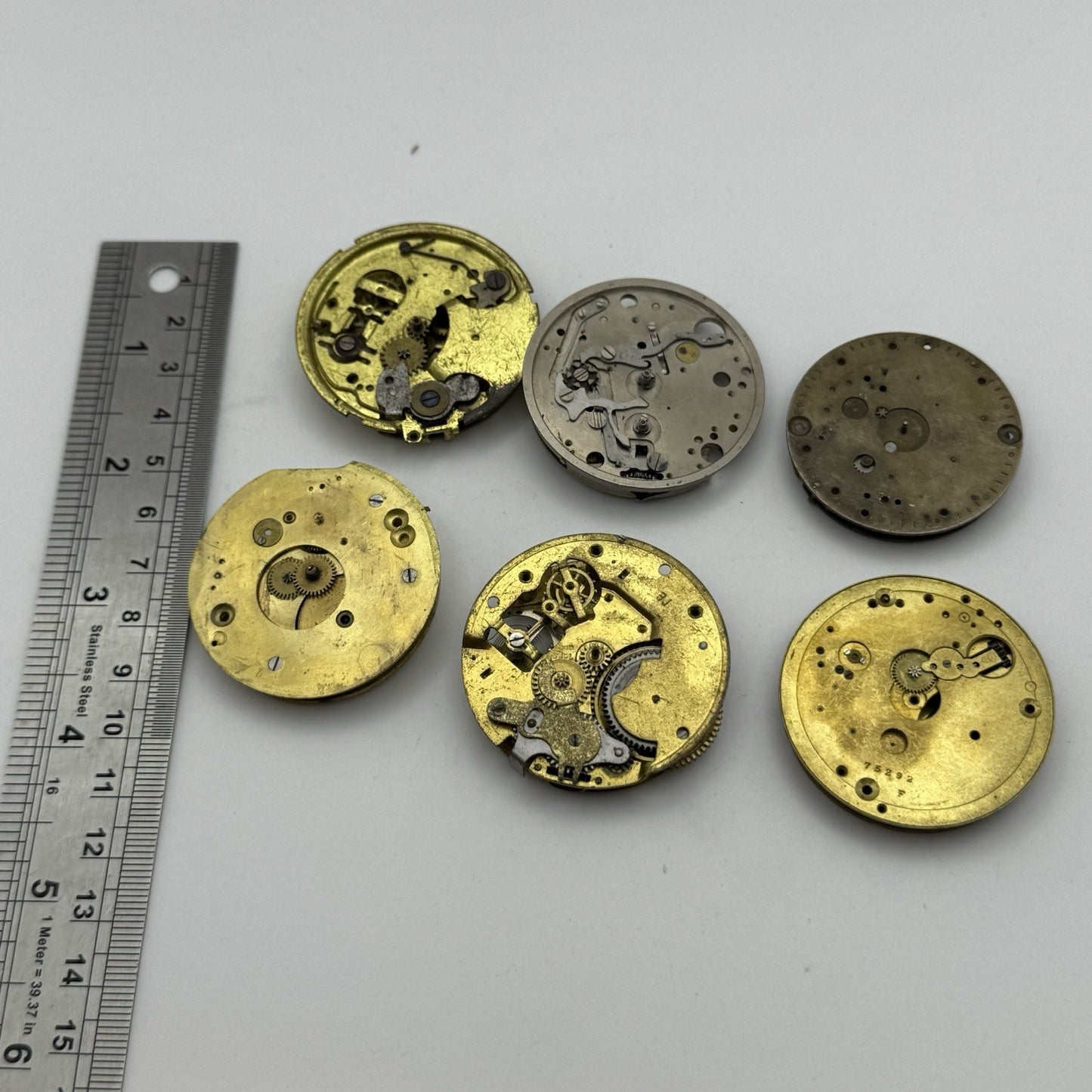 Bundle Mixed Antique / Vintage Pocket Watch Movements Joblot PARTS REPAIR SPARES