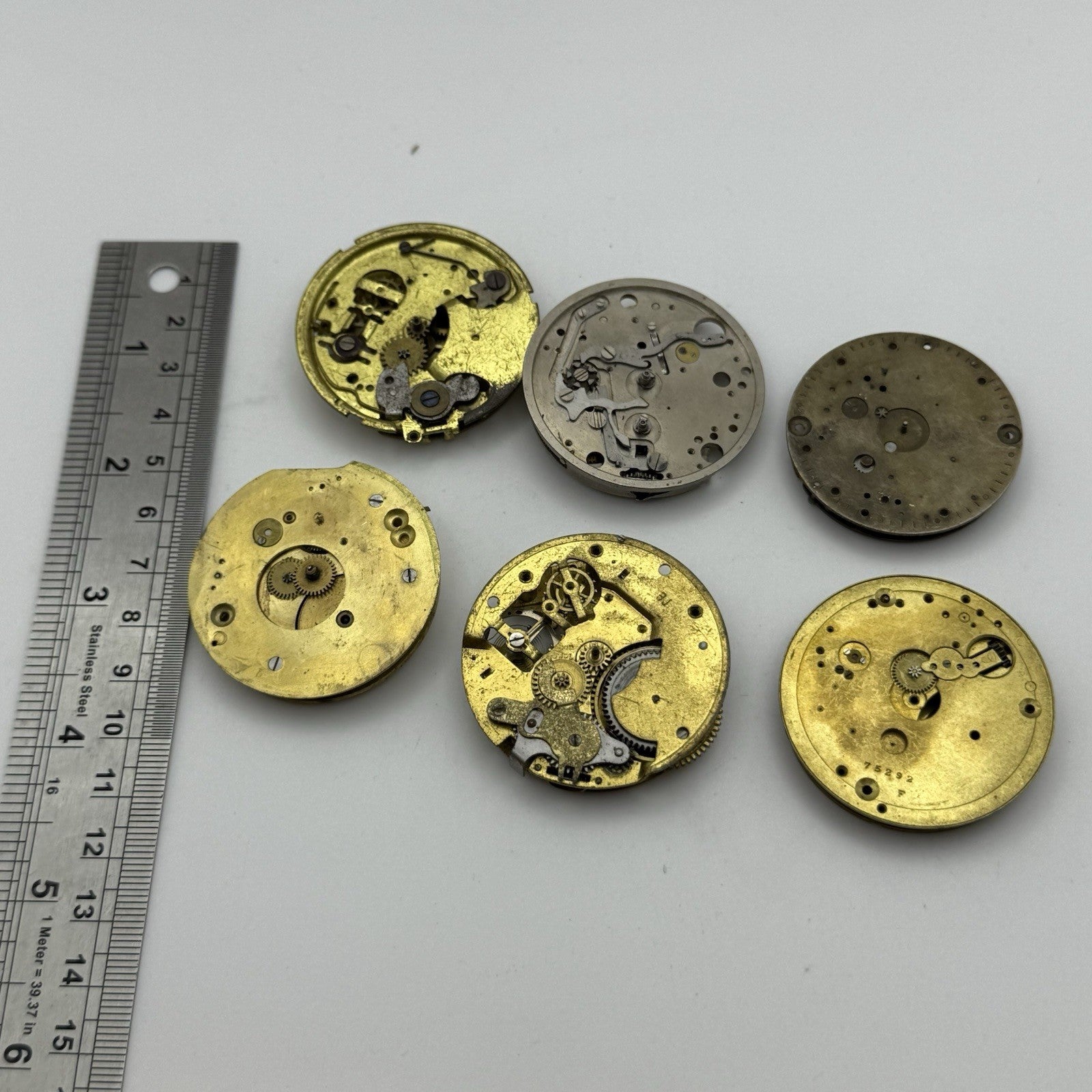 Bundle Mixed Antique / Vintage Pocket Watch Movements Joblot PARTS REPAIR SPARES