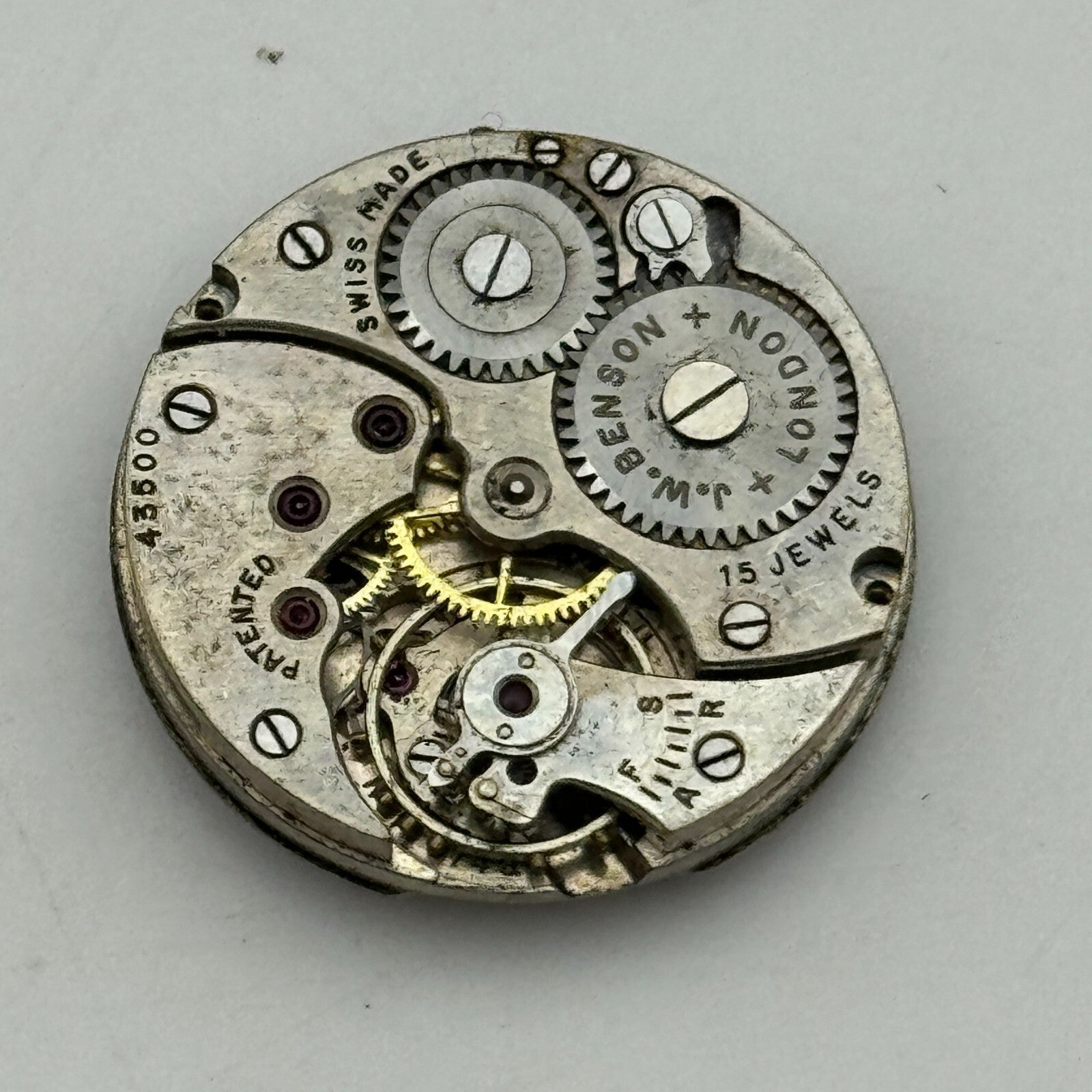 23.6mm Cyma Ref 374a Tavannes J W Benson Manual Wind Swiss Watch Movement PARTS