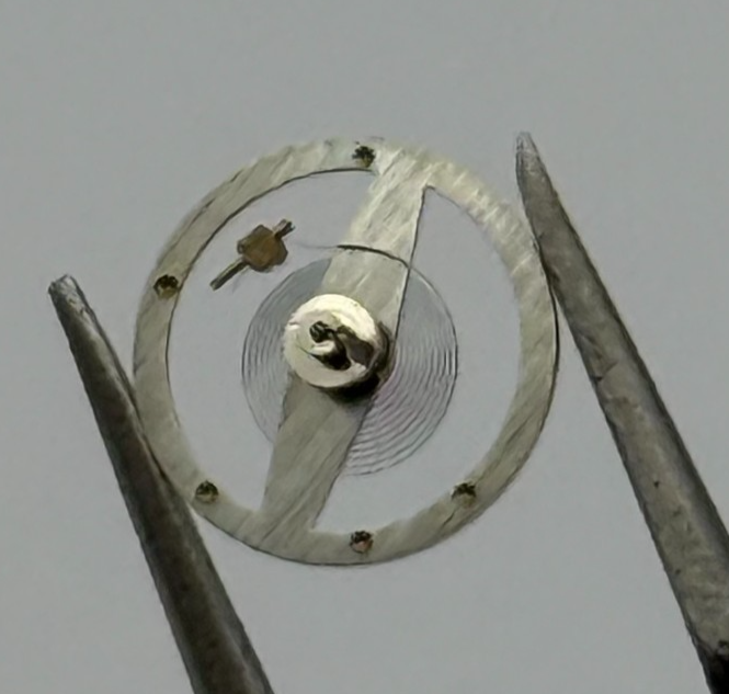 Brac 2051 Balance Wheel Complete And Spring  5½’’’ 69 M Watch Movement Parts 