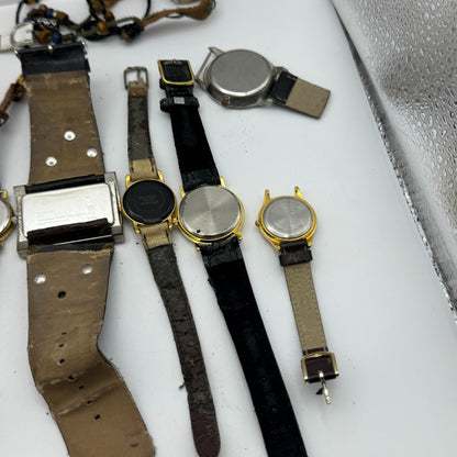 Large Bundle Of Vintage / Modern Quartz Watches Joblot UNTESTED PARTS REPAIR