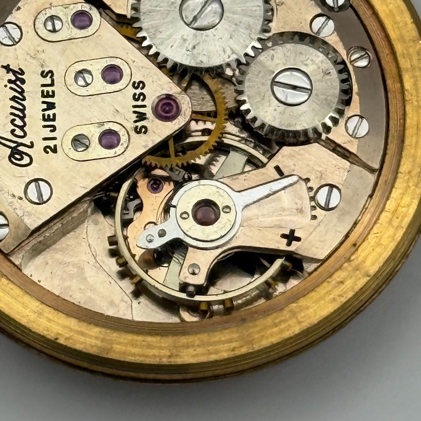 ETA 2390 Watch Movement Accurist Manual Wind Vintage Swiss Parts Repair 29.3mm