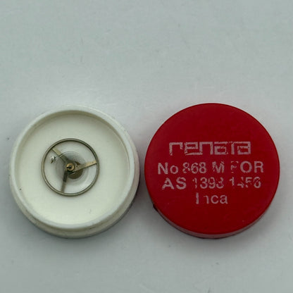 AS 1393 1456 Balance Wheel Complete And Spring 868 M Watch Movement Parts NOS