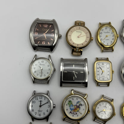 Bundle Of 16 Quartz Watches Modern / Vintage Untested Parts / Repair / Crafts
