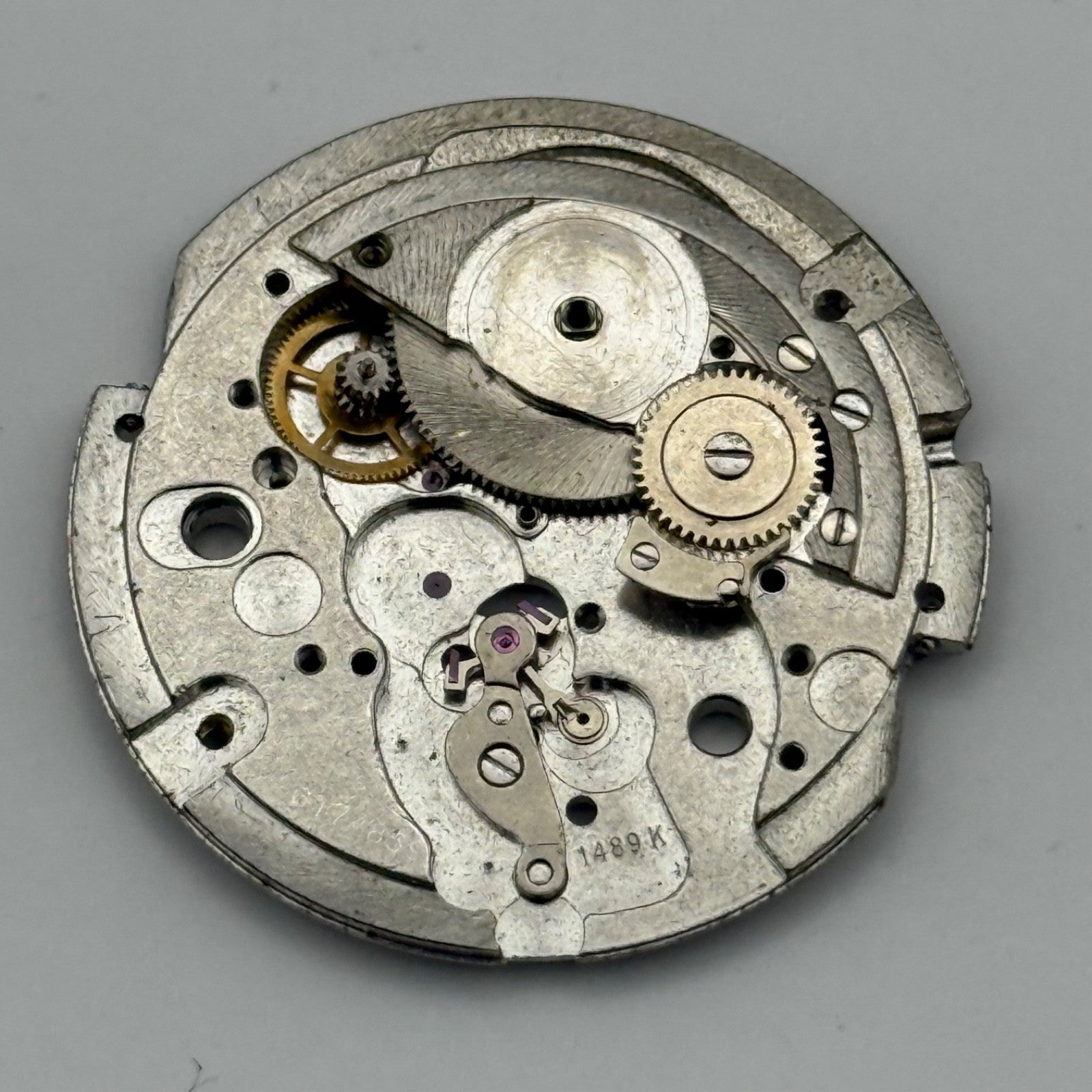 Eterna 1489K Watch Movement Automatic Vintage Incomplete Parts Repair 29.3mm