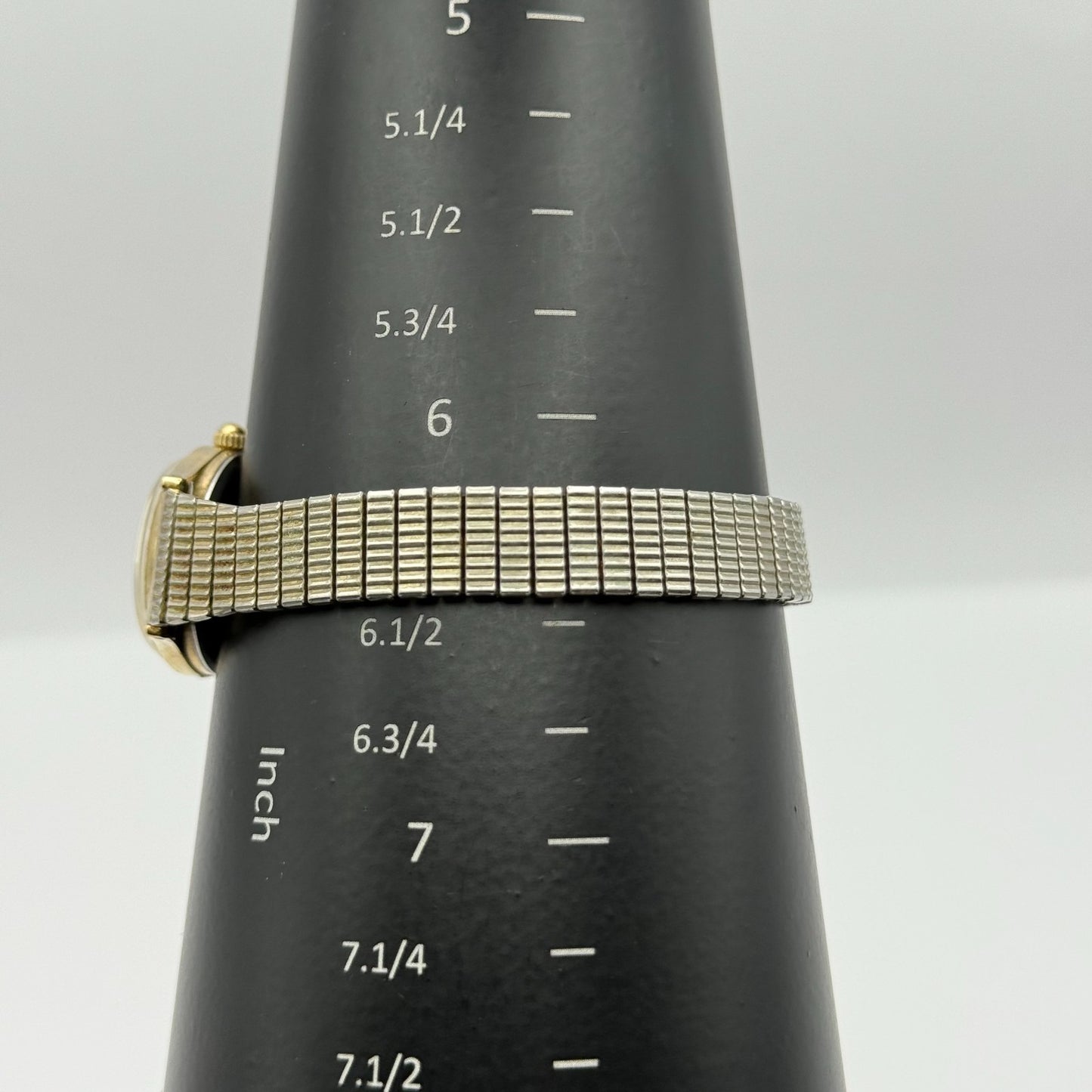 Sekonda USSR Vintage Quartz Watch Gold Tone Stretch Band Steel Working 22mm