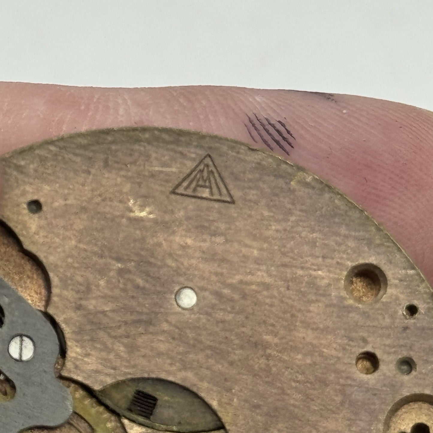 42.7mm Unidentified Trademark Thin Vintage Pocket Watch Movement PARTS REPAIR