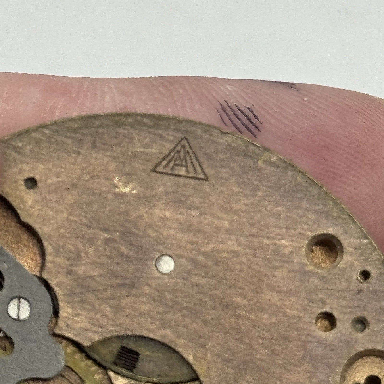 42.7mm Unidentified Trademark Thin Vintage Pocket Watch Movement PARTS REPAIR