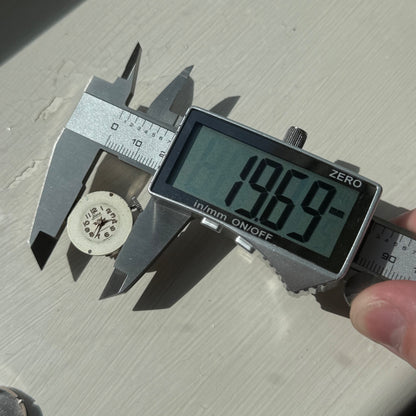 22mm Vintage EB 1431N Basis Jewelled Green Bezel Swiss Manual Watch PARTS REPAIR