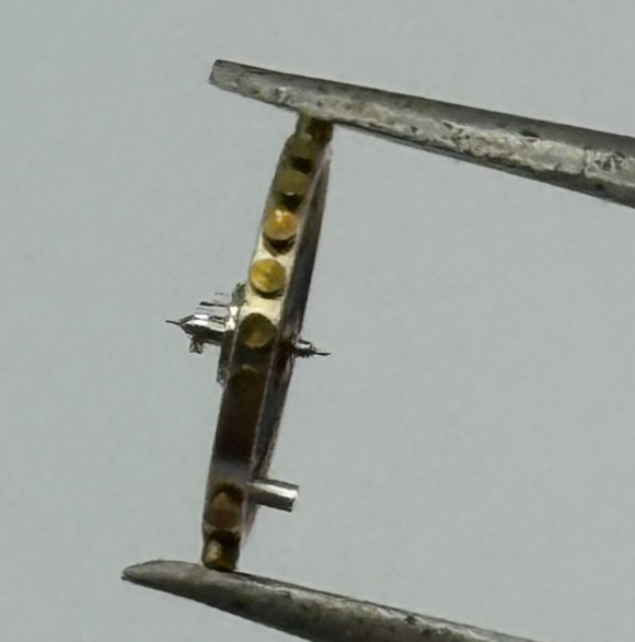 FHF 60 Balance Wheel Complete And Spring 6/8''' 200 M Watch Movement Parts NOS