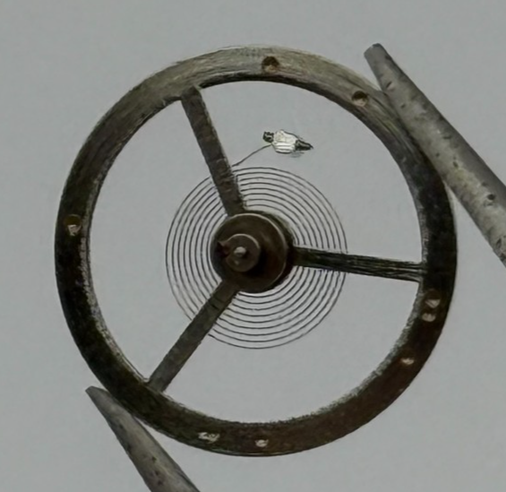 EB 8021 Balance Wheel Complete And Spring 10 1/2’’’ 1253 Watch Movement Parts