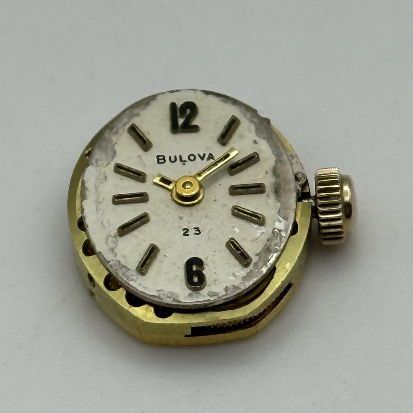 13.1mm Running Vintage Ladies Bulova 5BD Manual Wind Swiss Watch Movement PARTS