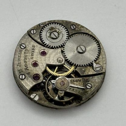 23.2mm Possibly Movado 15 Jewels 4 Adjustments Manual Wind Watch Movement PARTS