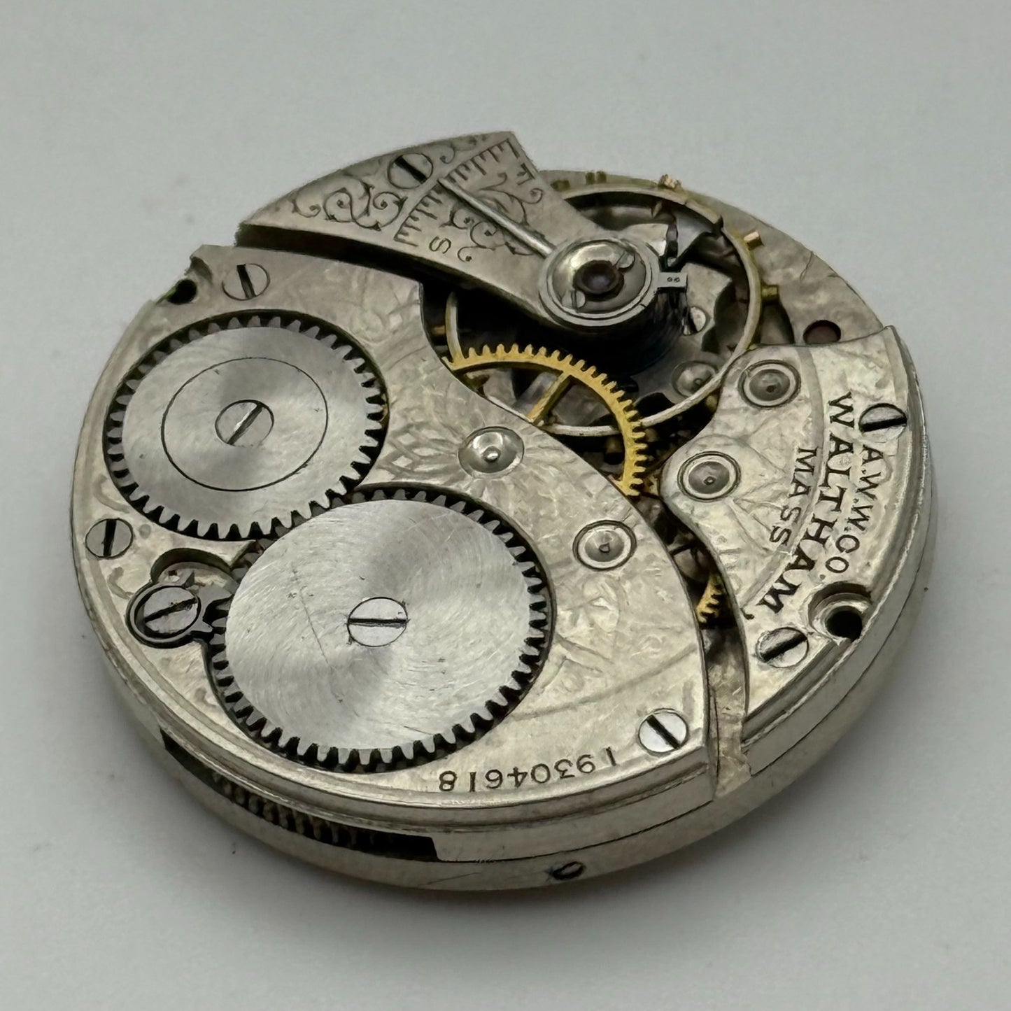 Waltham Grade 310 Model 1900 American Watch Movement 3/0s Parts Repair