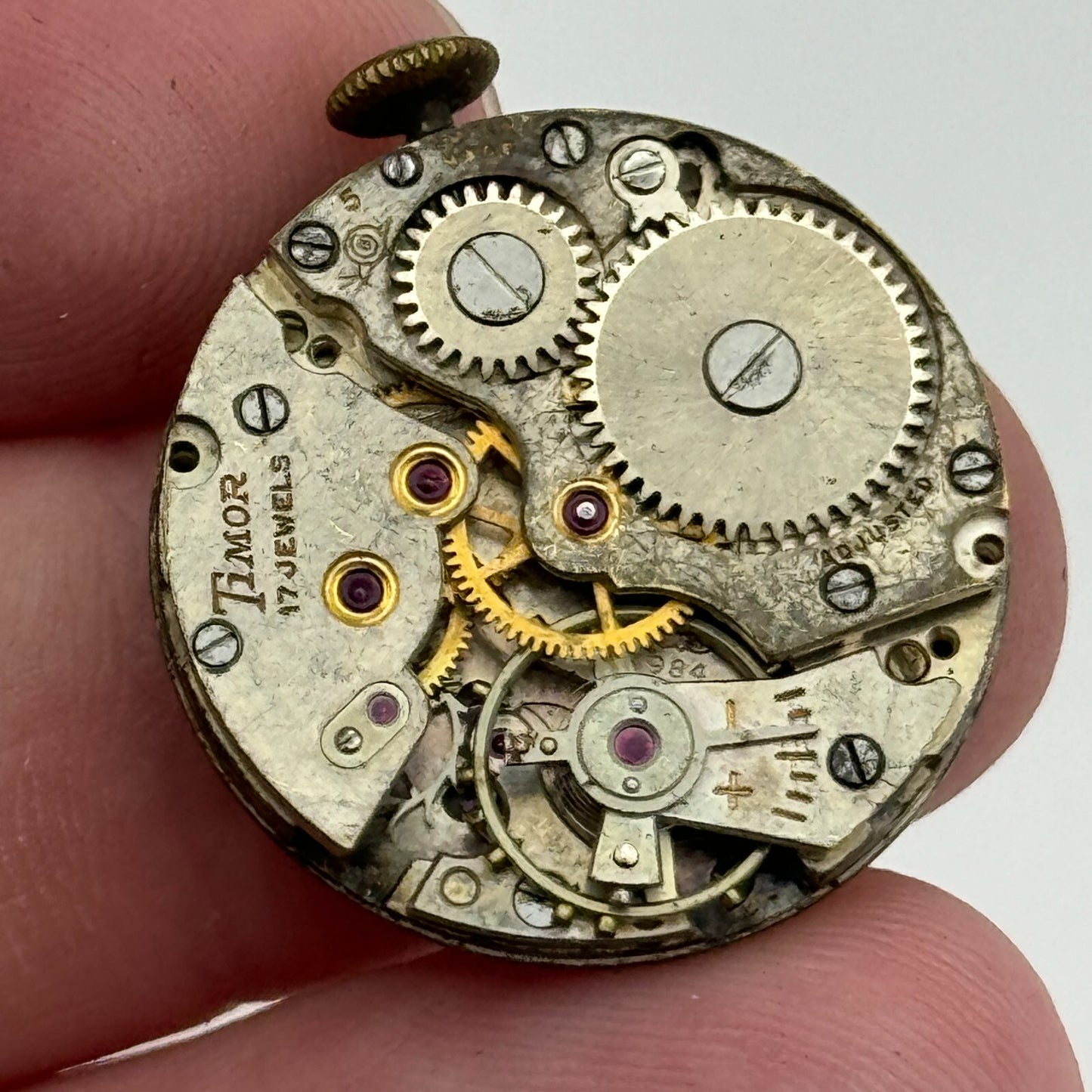 23.6mm Timor AS 984 A Schild Manual Wind Watch Movement Swiss Vintage PARTS