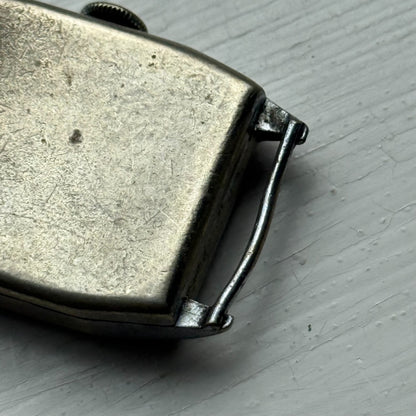 25mm Vintage Tank Style 15 Jewels Swiss Manual Wind Watch PARTS REPAIR