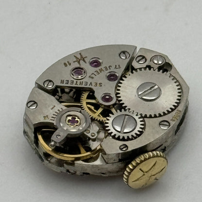 13mm Ladies Hamilton Cal 16 Swiss Manual Wind Vintage Watch Movement PARTS