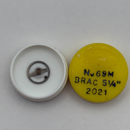 Brac 2021 Balance Wheel Complete And Spring 5¼’’’ 69 M Watch Movement Parts NOS
