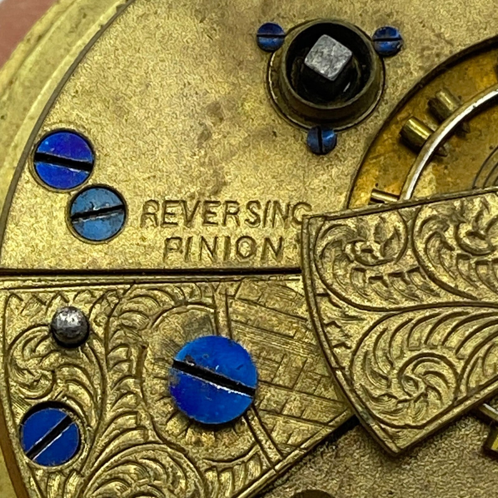 46.4mm Antique Key Wound Pocket Watch Movement PARTS REPAIR SPARES