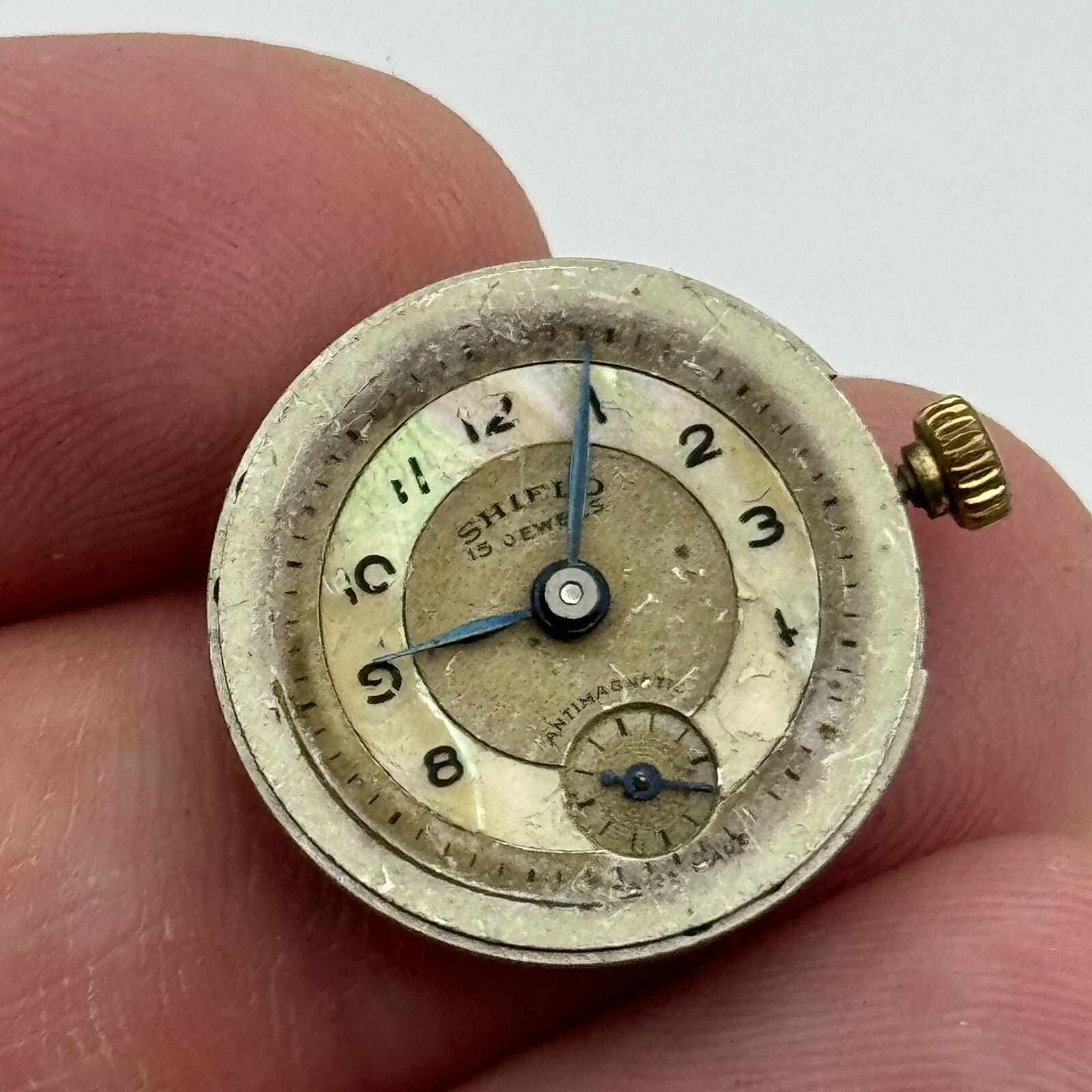 19.7mm Shield Peseux P 220 Manual Wind Swiss Made 15 Jewels Watch Movement PARTS