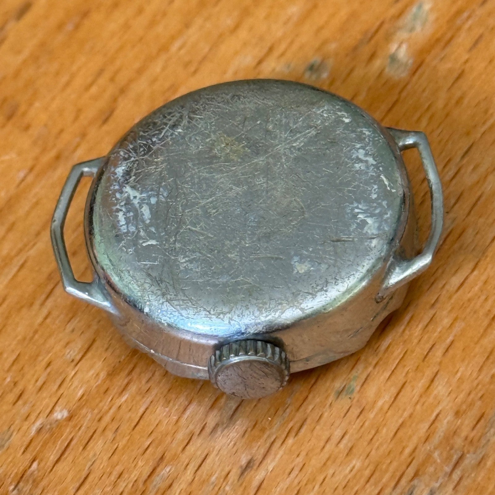 25mm Vintage Ingersoll Dot Nickel Chromium Swiss Manual Wind Watch PARTS REPAIR