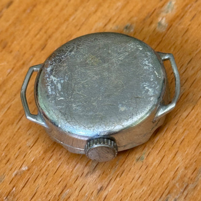 25mm Vintage Ingersoll Dot Nickel Chromium Swiss Manual Wind Watch PARTS REPAIR