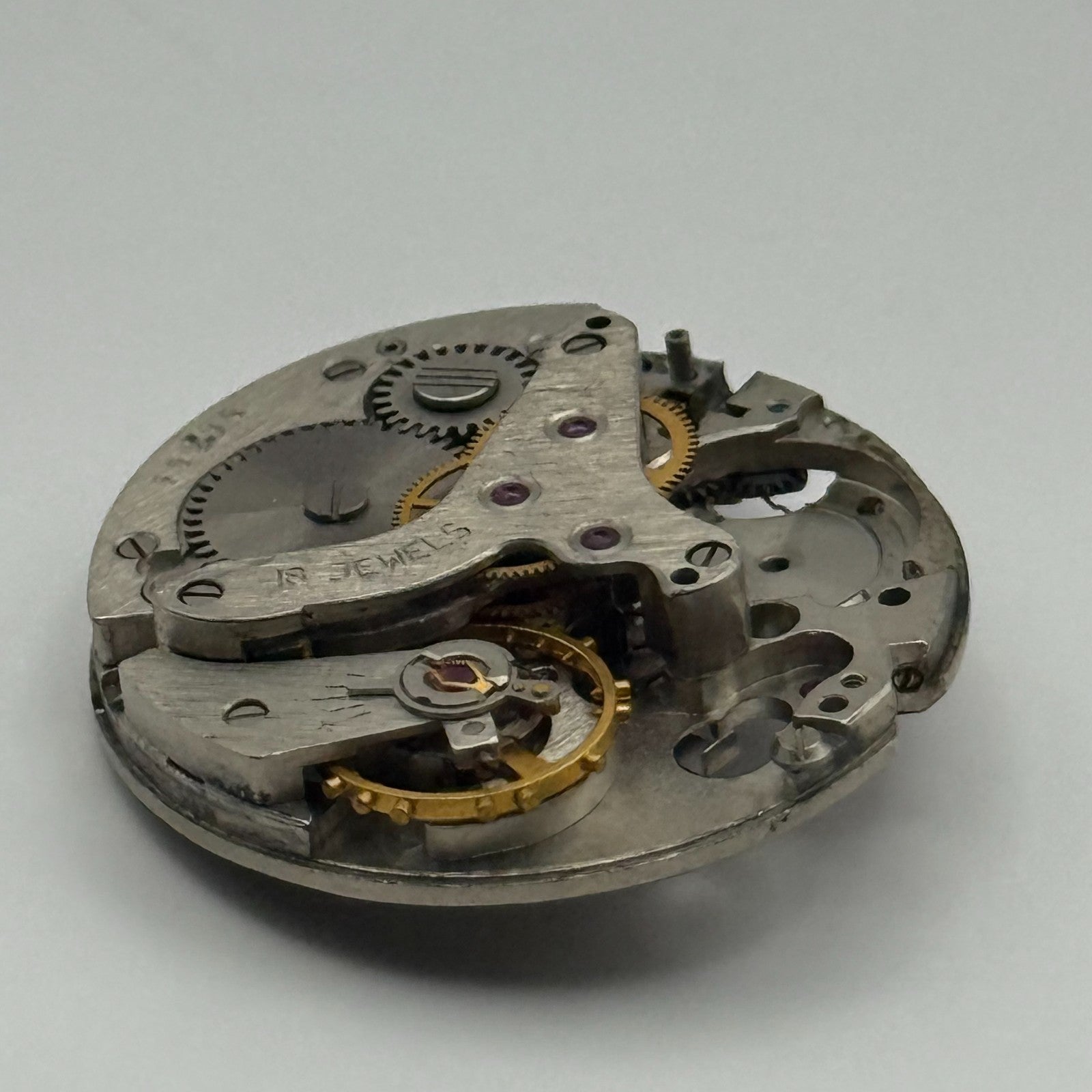 Soviet Poljot ? Alarm Watch Movement Manual Wind Vintage 18 Jewels Parts 26.6mm