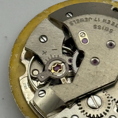 AS 1795 Watch Movement Rotary Manual Wind Vintage Swiss Parts Repair 25.8mm