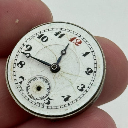 23.6mm Mens Sunbeam Balance Ok Trench Watch Movement Manual Wind Swiss PARTS