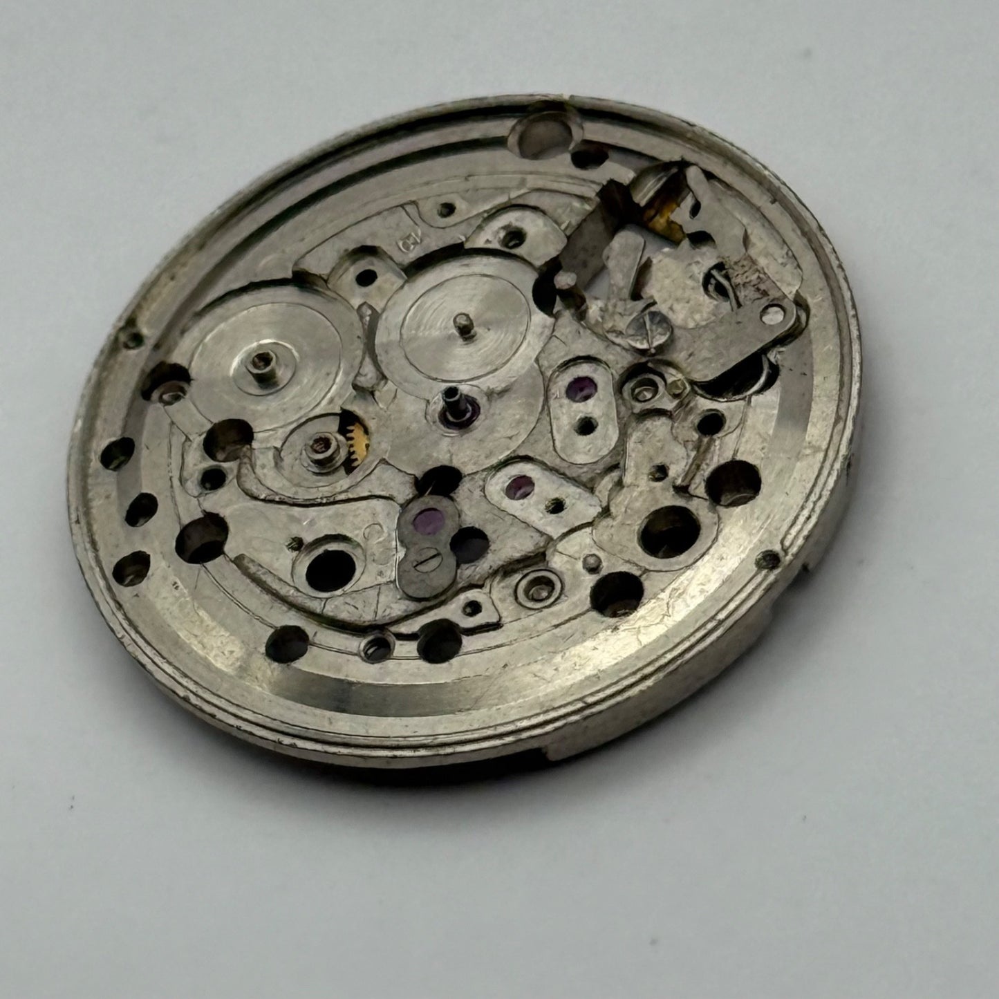 FHF 72-4 Watch Movement Manual Wind Vintage Swiss Incomplete Parts Repair 25.9mm