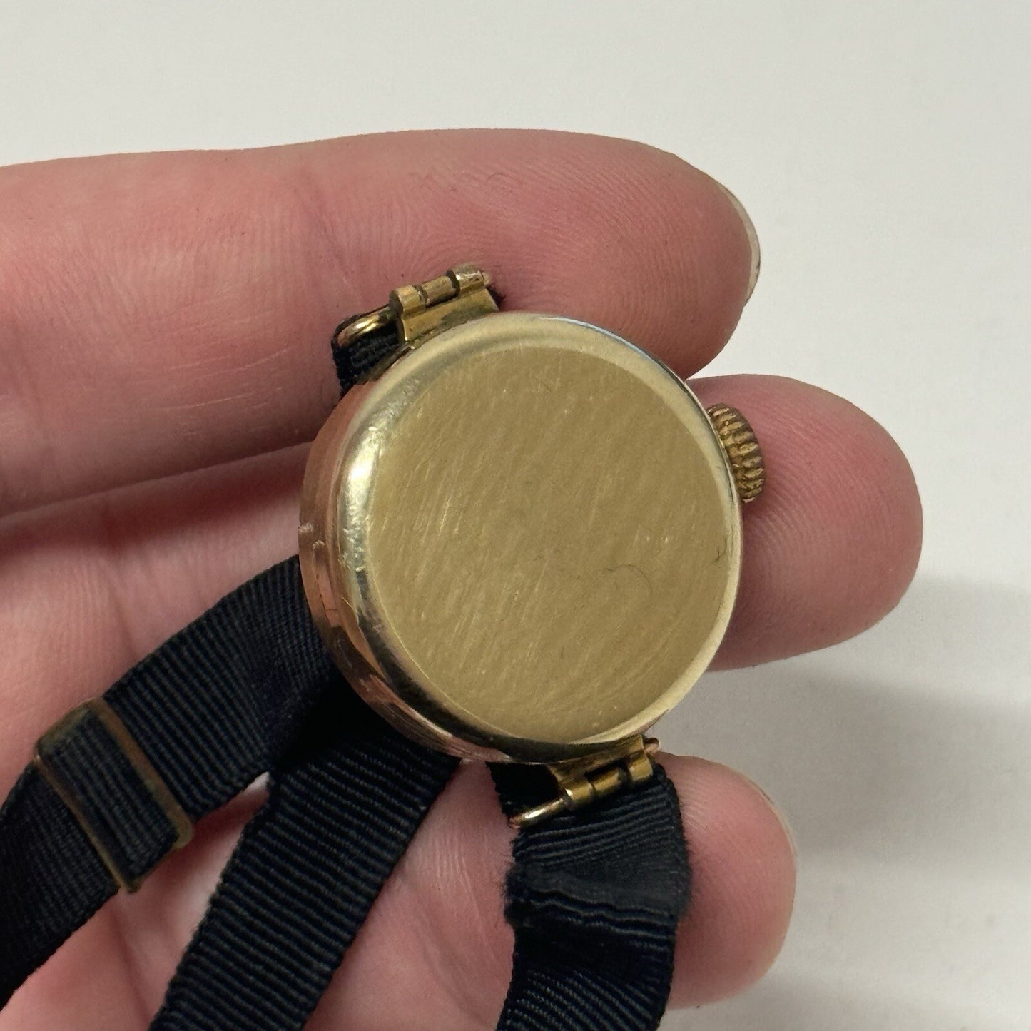 25mm Ladies SMALL Art Deco Gold Plated Sub Seconds Old Watch TO RESTORE