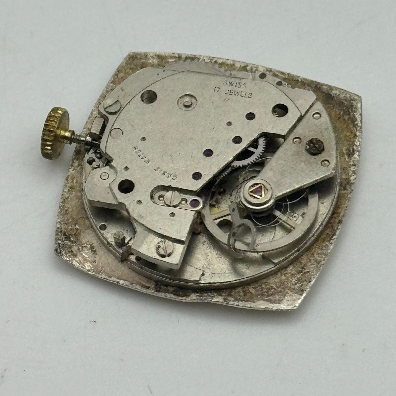 23.6mm Superoma EB 8481-74 Manual Wind 17 Jewels Watch Movement PARTS REPAIR