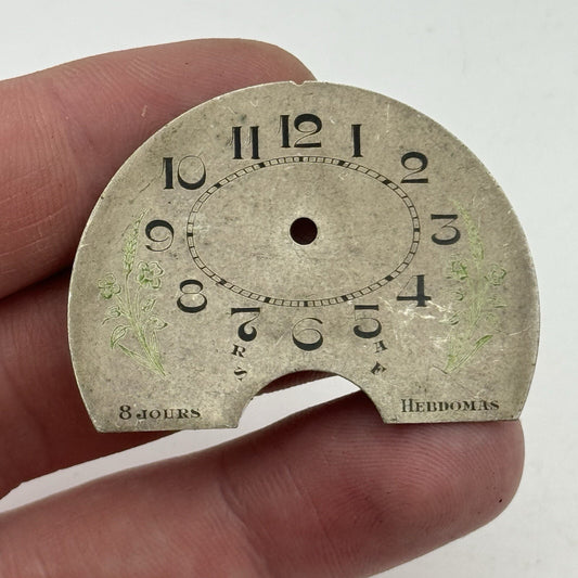 42.5mm Beautiful Hebdomas 8 Days Flower Pattern Pocket Watch Dial Spares Parts