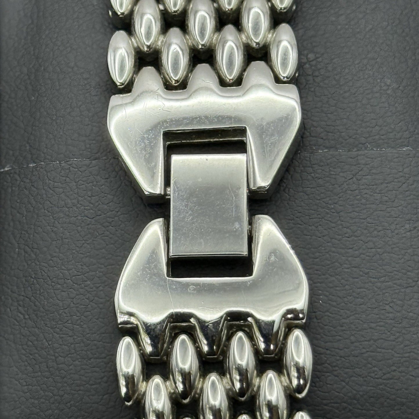 19mm Working Ladies Censi Collection Silver Tone Japan Quartz Watch 6.75 Inches