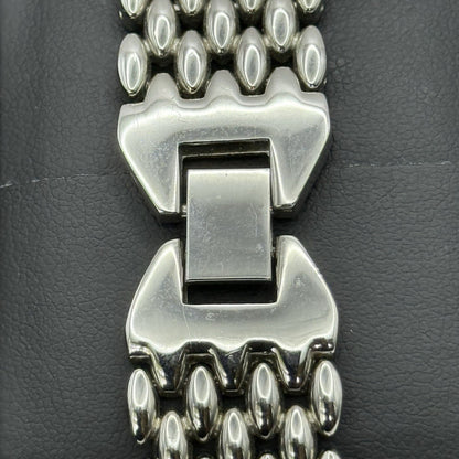 19mm Working Ladies Censi Collection Silver Tone Japan Quartz Watch 6.75 Inches