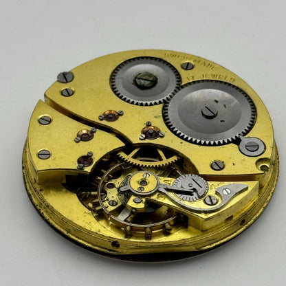42.9mm High Grade Hendersons 17 Jewels Balance Ok Hunter Pocket Watch Movement