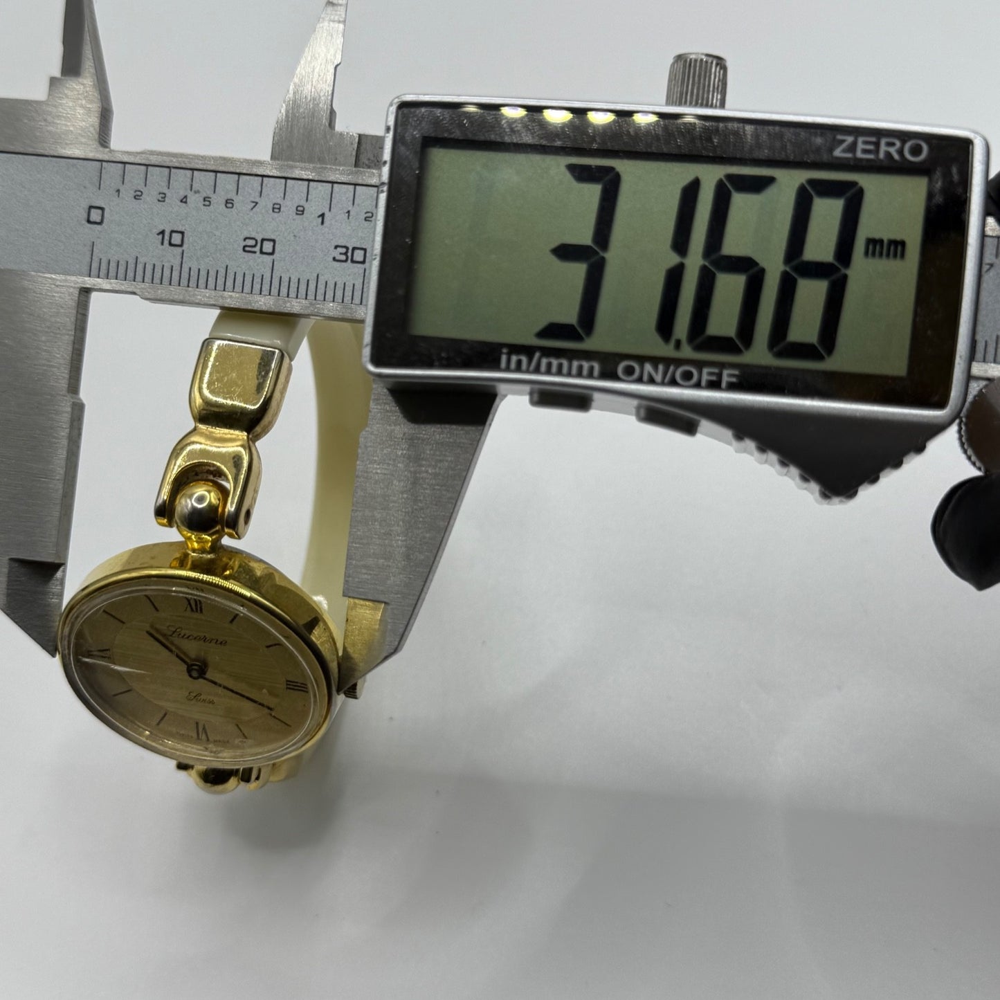 31mm Vintage Lucerne Swiss Gold Plated Manual Wind Bangle Watch PARTS / REPAIR