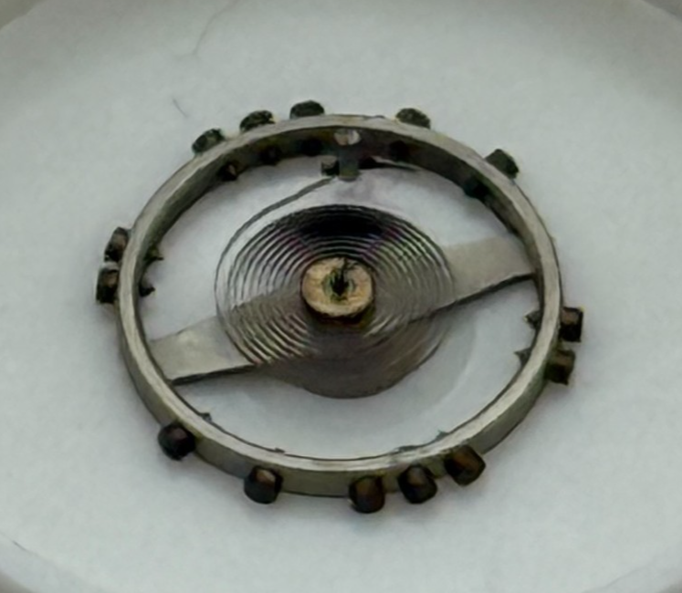 AS 1051 Balance Wheel Complete And Spring 5 1/4''' 34 M Watch Movement Parts NOS