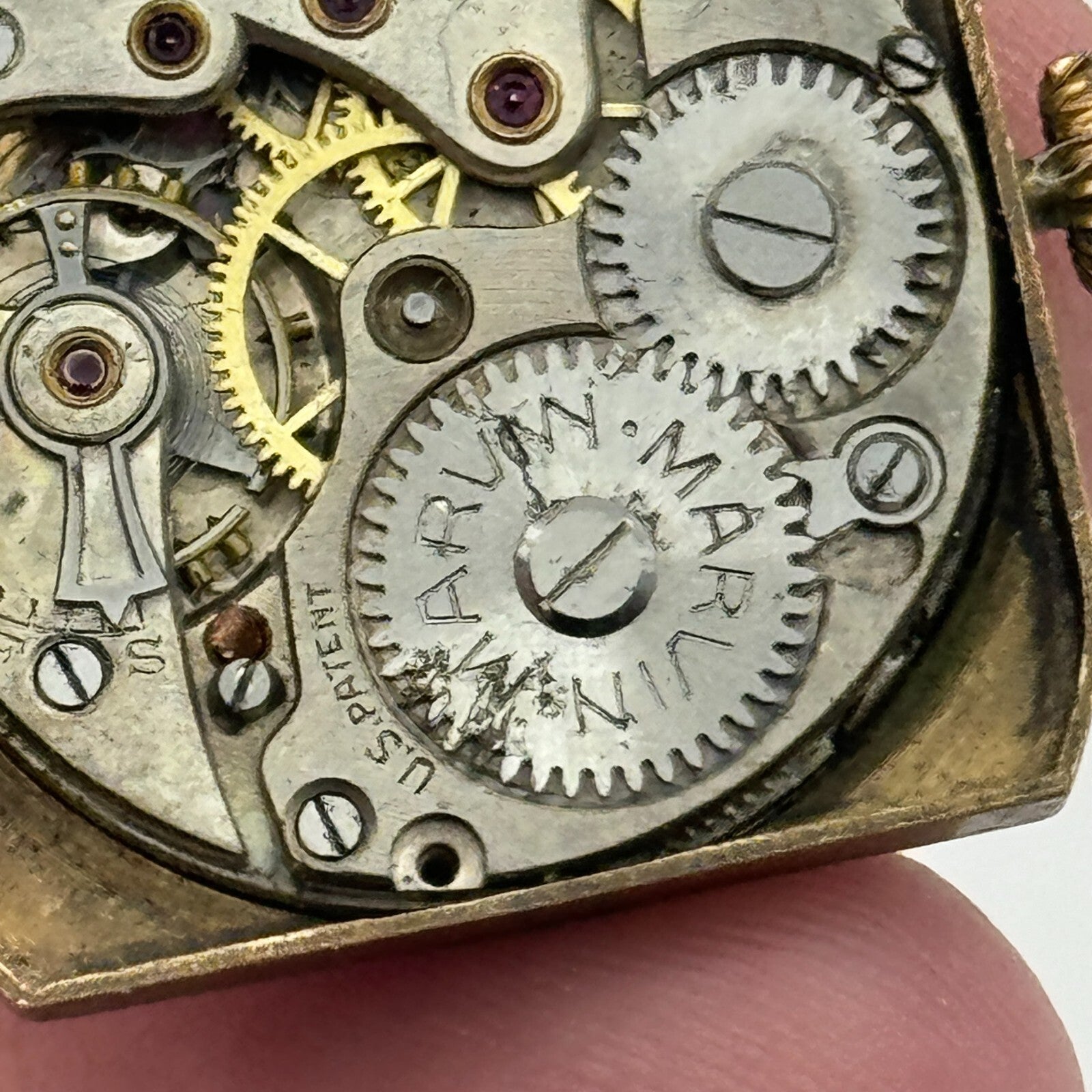 23.3mm Marvin U.S Patent Sub Seconds Trench Watch Movement Manual Wind PARTS