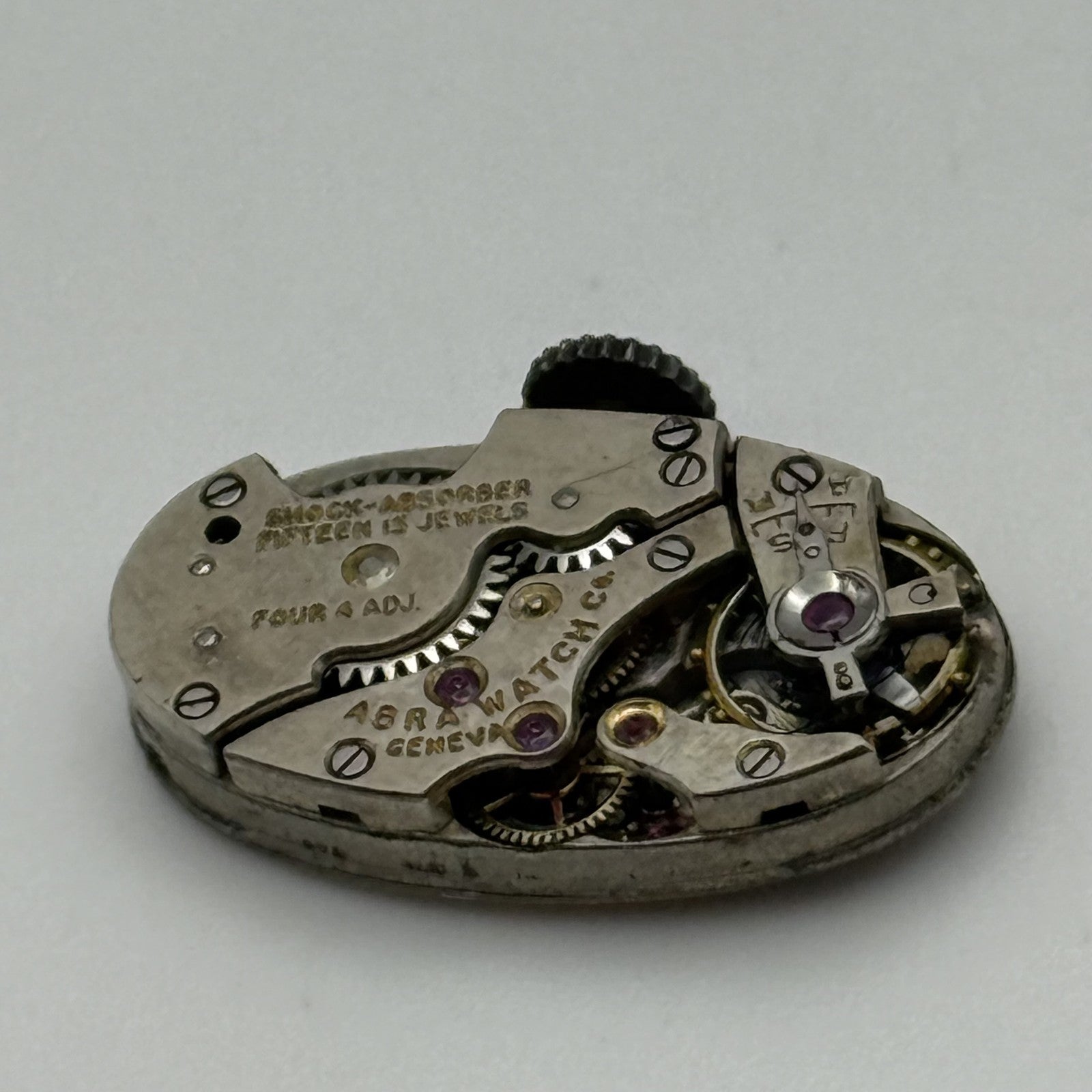 12.9mm Vintage ABRA Art Deco Manual Wind Watch Movement PARTS REPAIR