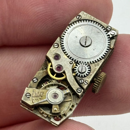 11.2mm FHF 52 Tank Watch Movement Manual Wind Swiss Made 15 Jewels PARTS SPARES