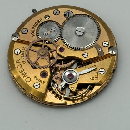 28.6mm 1940s Vintage Omega 28SC Swiss Manual Wind Watch Movement PARTS REPAIR