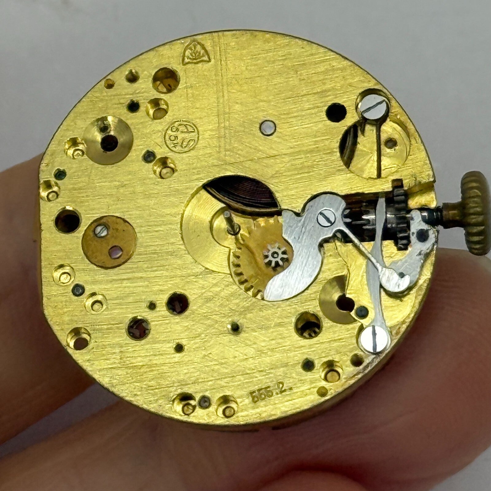26mm Vintage AS 554 Trench Swiss Manual Wind Watch Movement PARTS REPAIR
