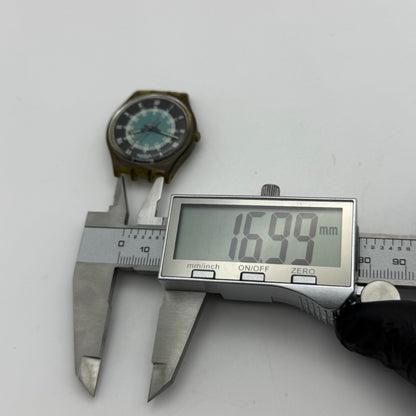 33mm Vintage 1992 Swatch Screw Driver 24 Hour Quartz Watch UNTESTED PARTS REPAIR