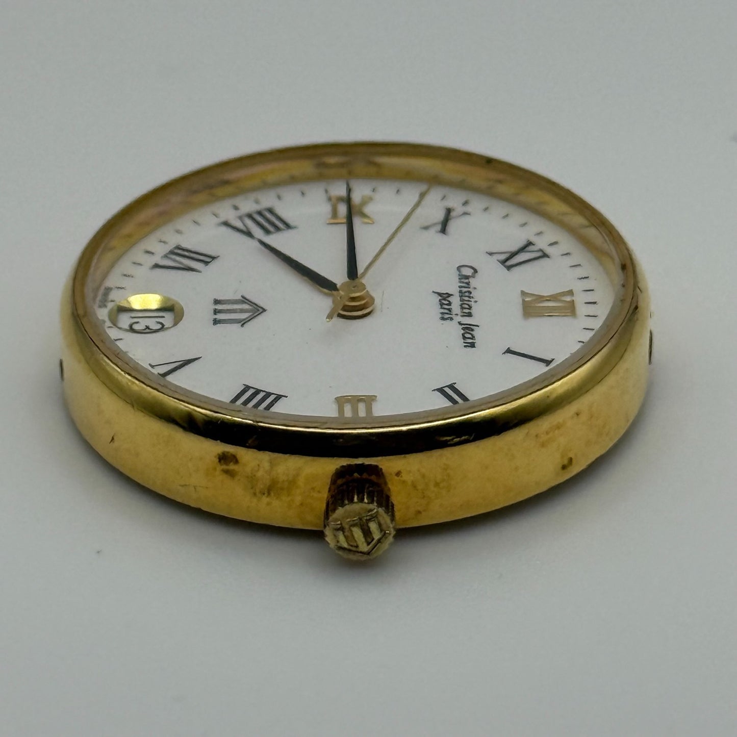 Christian Jean Paris Michelangelo Ladies Quartz Watch Date Swiss 26mm To REPAIR