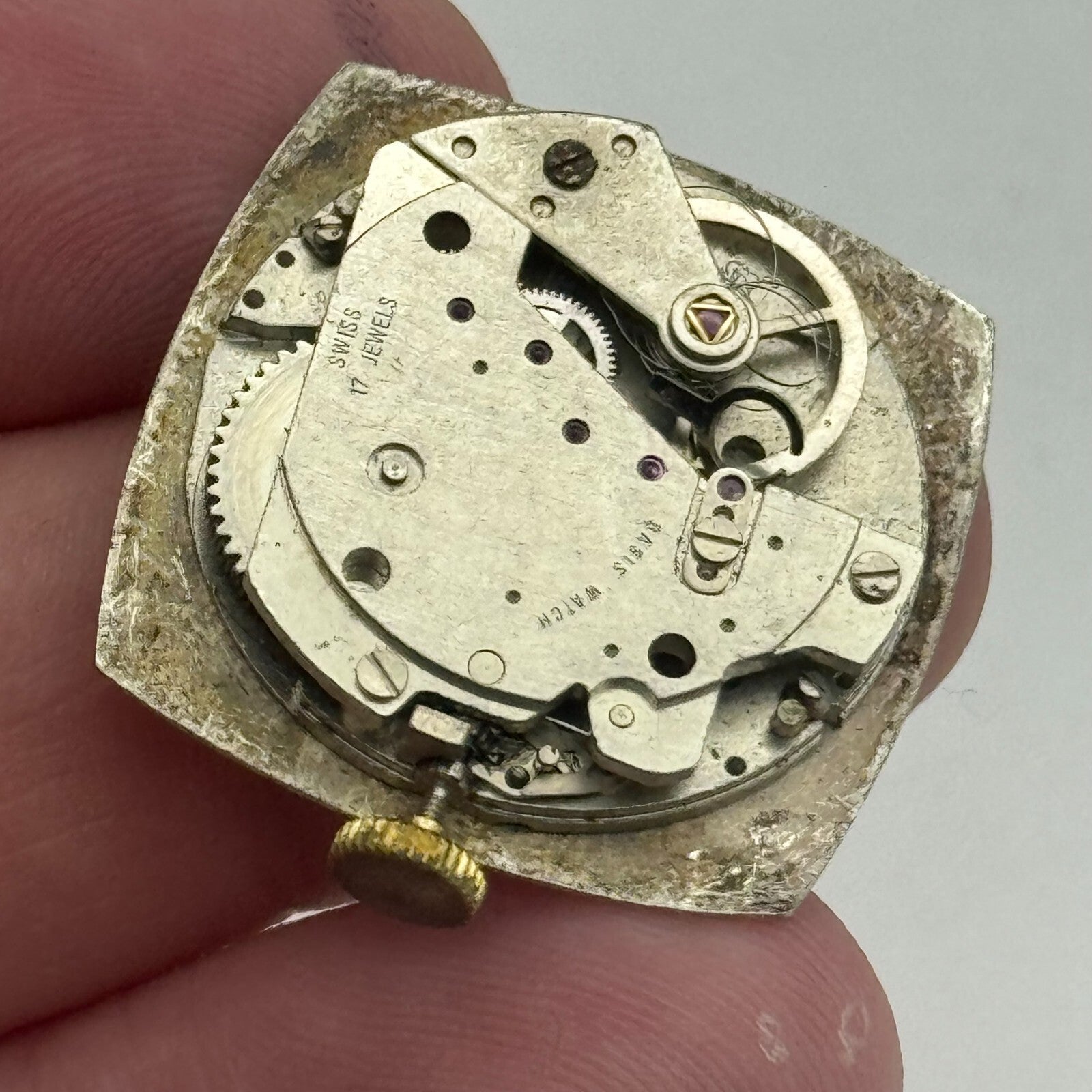 23.6mm Superoma EB 8481-74 Manual Wind 17 Jewels Watch Movement PARTS REPAIR