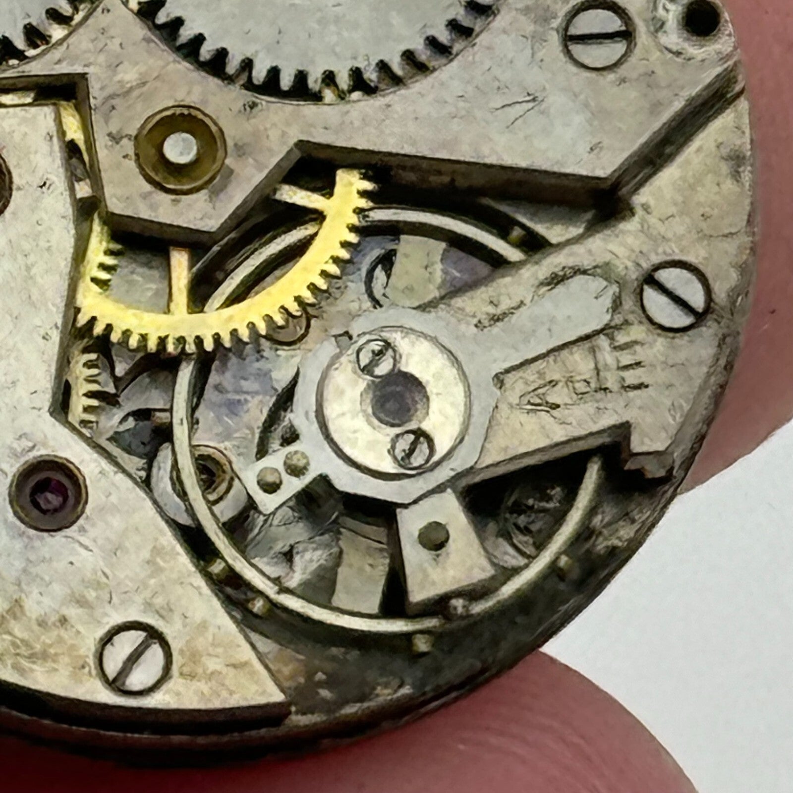 23.6mm Unidentified Balance Intact Trench Watch Movement Manual Wind Swiss PARTS